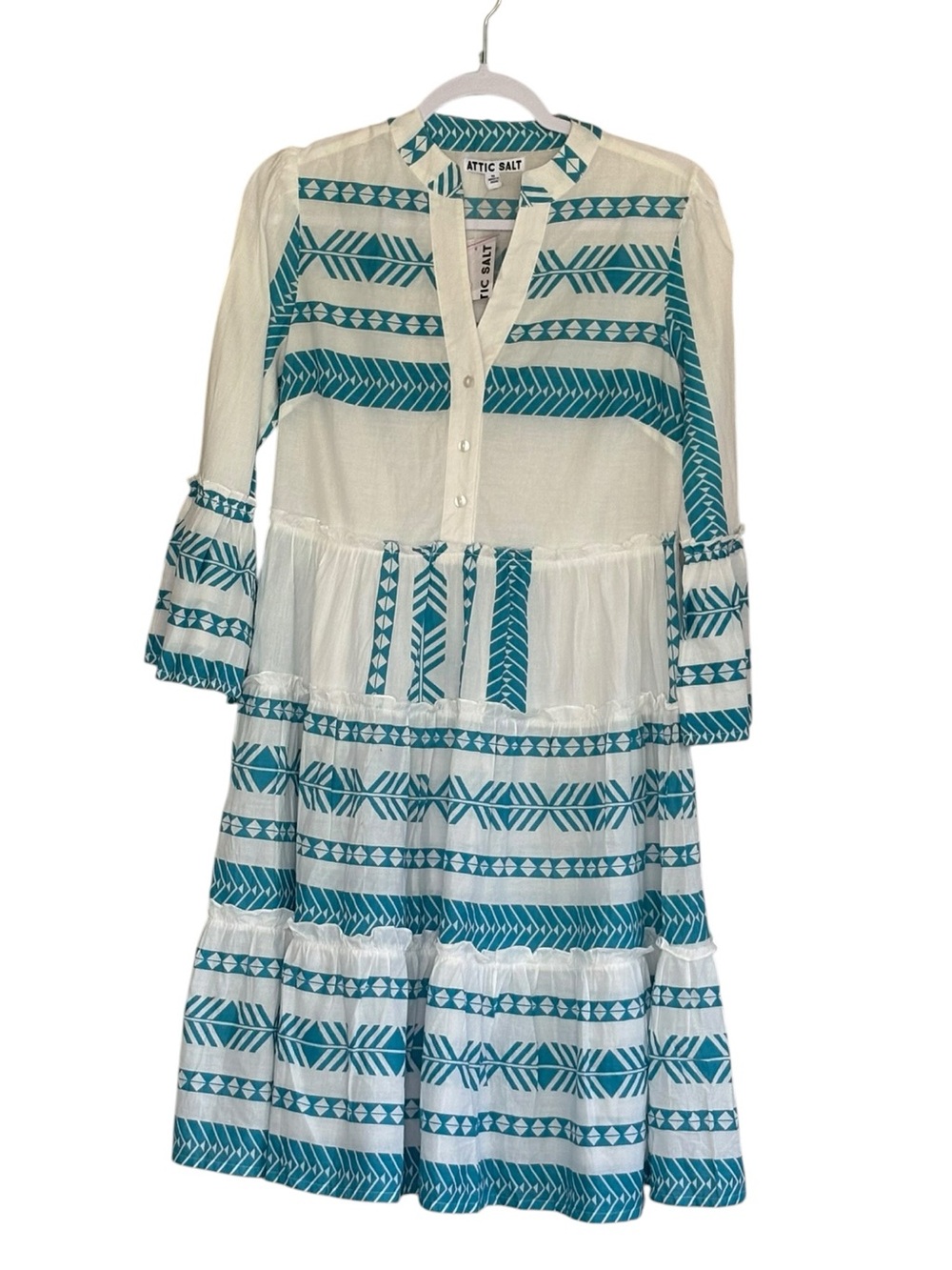 New Attic Salt Aztec Print Dress Size M